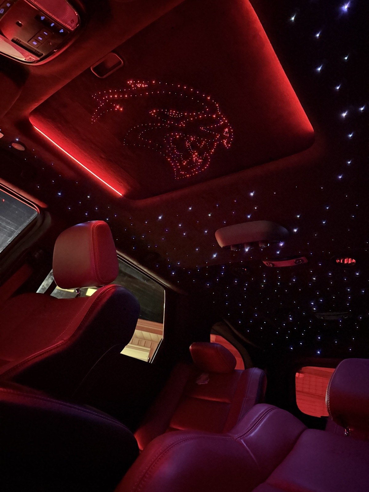Starlight headliner with custom Hellcat logo